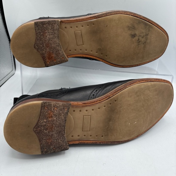 Thomas & Vine Watson Men´s Wingtip Chelsea Boot 10 Black Leather Comfort Pull on - Picture 6 of 8